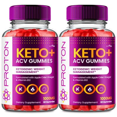 VIVE MD Proton Keto ACV Gummies Advanced Weight Management, Protein Keto ACV Gummies, Proton Keto Plus Gummies with Apple Cider Vinegar Supplement 1000mg, Proton Keto+ACV Gummies Reviews (2 Pack)
