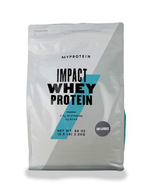 Myprotein - Impact Whey Protein Powder - Flavored Drink Mix - Daily Protein Intake for Superior Performance - Unflavored 5.5 lbs, 100 Serving