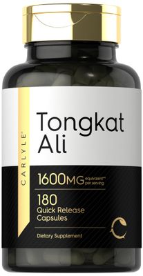 Carlyle Tongkat Ali | 180 Quick Release Capsules | 1,600mg | Non-GMO and Gluten Free Supplement