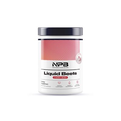 Nature&#39;s Pure Blend - Liquid Beets (8,000 MG Organic Beets), Support Blood Pressure, Blood Circulation, Heart Health - Energy - Nitric Oxide Supplement, L-Arginine - Cherry Berry Flavor (30 Servings)