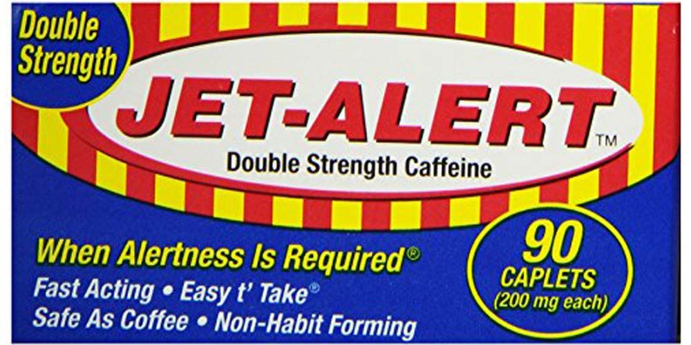 Bell Pharmaceuticals: Double Strength Caffeine 200 Mg Caplets Jet-Alert, 90 Ct - Buy Packs and SAVE (Pack of 5)
