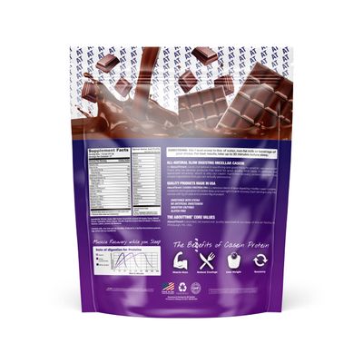 About Time Casein Protein Chocolate 2lb - 19g Protein, Nighttime Recovery Formula, No Artificial Sweeteners, No Growth Hormones