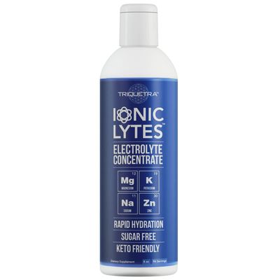 Ionic Lytes Electrolyte Concentrate (96 Servings) | Sugar Free, Keto Electrolyte Drops, Perfectly Purified Ionic Electrolytes for Rapid Hydration | 30% More Potassium, Magnesium &amp; Zinc (8 oz)