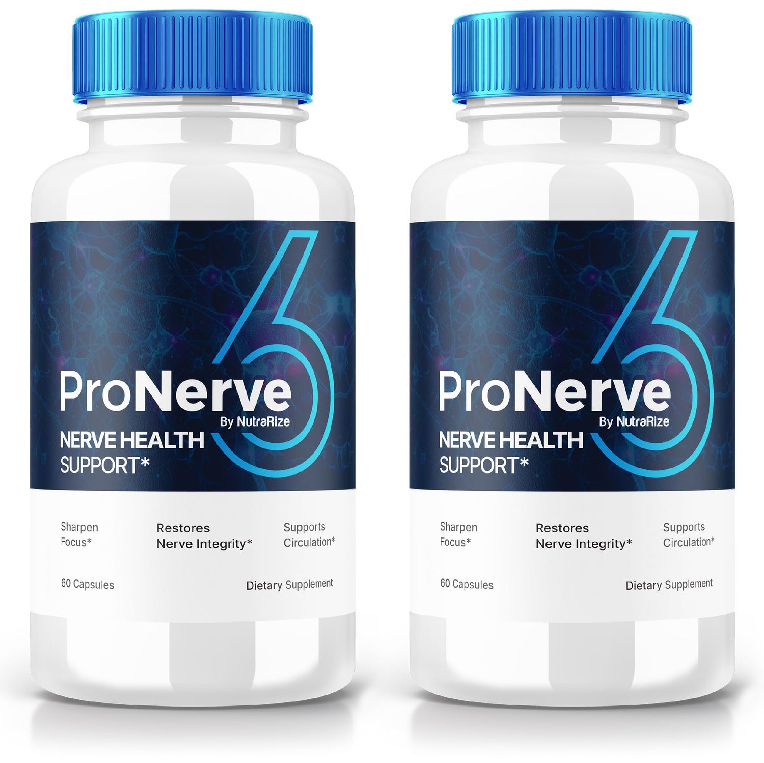 NutraRize (2 Pack) ProNerve6 Neuropathy, ProNerve 6 Nerve Support Supplement, Pro Nerve 6 Capsules, ProNerve6 Pastillas Reviews (120 Capsules)