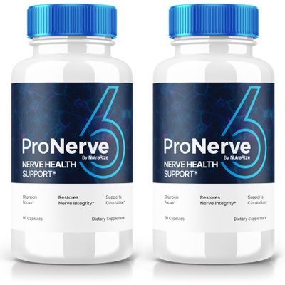 NutraRize (2 Pack) ProNerve6 Neuropathy, ProNerve 6 Nerve Support Supplement, Pro Nerve 6 Capsules, ProNerve6 Pastillas Reviews (120 Capsules)