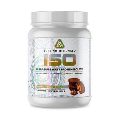 Core Nutritionals ISO, 100% Micro Filtered, Zero Artificial Fillers, 25g Whey Protein Isolate, 32 Servings (Chocolate Peanut Butter Cup)