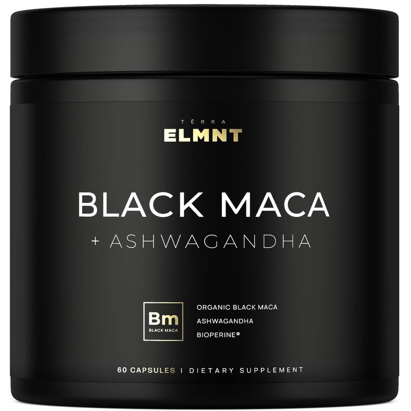 40,000mg 40x Strength Organic Black Maca Root w. Ashwagandha - #1 Highest Potency Black Maca Root Capsules for Men Supplement 100% Pure Maca Peruana 40:1 Extract Maca Powder Pills Gelatinized, Non-GMO