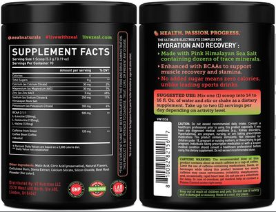 Vla Pre-Workout Electrolyte + Energy Powder Drink Mix (90 Servings | Watermelon) w/ 0 Sugar +BCAAs +B-Vitamins Electrolyte Supplement w Potassium Zinc &amp; Magnesium for Hydration - Keto Electrolytes