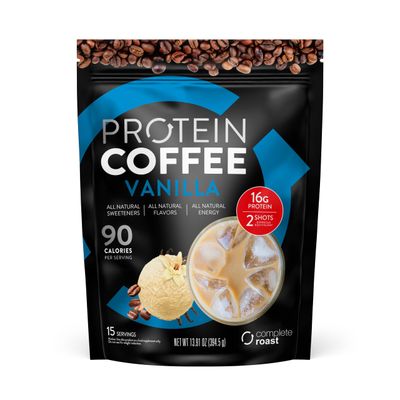Complete Roast - Vanilla - Gourmet Coffee Protein - All Natural 15 Servings