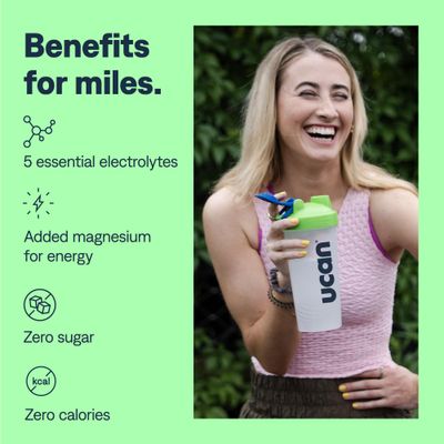 UCAN Hydrate Electrolyte Drink Mix (Watermelon, 30 Servings) Sugar-Free, Keto-Friendly, Vegan, Non-GMO, Gluten-Free Electrolyte Powder with Potassium &amp; Magnesium for Runners &amp; Athletes