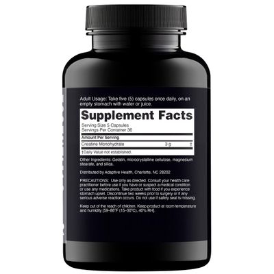 Nugenix Essentials Premium Creatine Monohydrate Pills Capsules Supplement, 3000mg, 150 Capsules