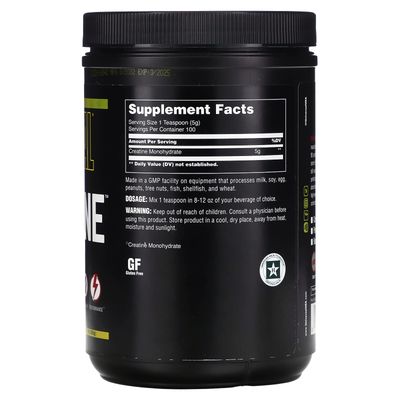 Creatine Powder Unflavored Creatine Monohydrate - 500g