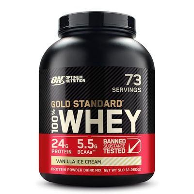 Optimum Nutrition Gold Standard Whey Vanilla Ice Cream - 5 lbs