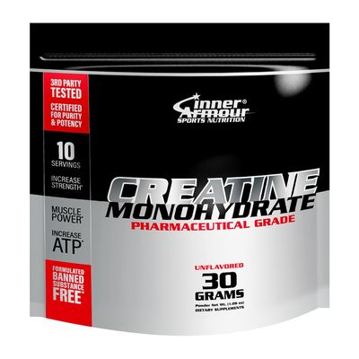Inner Armour Micronized Creatine Monohydrate Powder - Increase Muscle Strength &amp; Endurance - Fast Dissolving, Flavor-Free, Vegan Fitness Supplement, Keto Friendly - 30 gr or 10 Servings