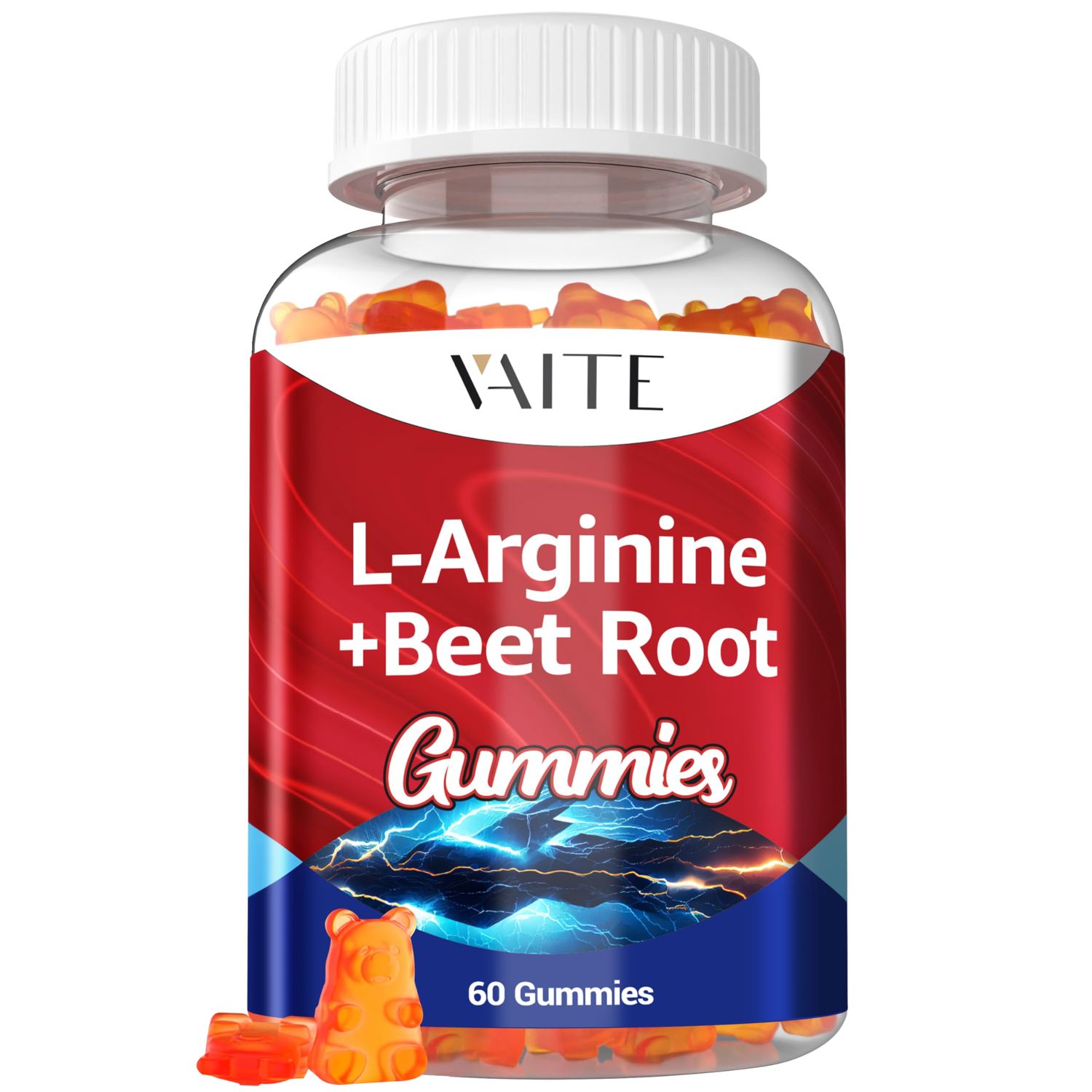 L Arginine 1000mg Supplement Beet Root Gummies - Double Strength, Energy Boost, Circulation Support and Stamina, Organic Chewable Beets Supplements for Men and Women, Vegan Gummy, Non-GMO, Sugar-Free