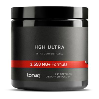 HGH Supplements for Men &amp; Women (240 Count) 3,550mg+ Support Muscle Growth &amp; Healthy Levels of Human Growth Hormone for Men, with High-Purity Arginine, Ornithine, Lysine, Tribulus, and Ashwagandha TQ