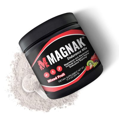 Electrolytes Powder Mix, Recovery Drink for Workouts, Sports &amp; Training, Hydration and Energy Drink Mix w/Magnesium, Potassium, Sodium &amp; More, Gluten Free, Mixed Fruit Powder, 11.4 oz - Magnak