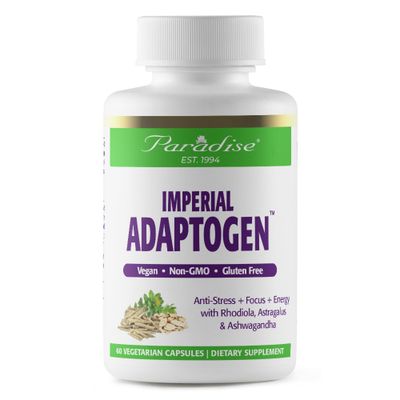 Paradise Herbs, Imperial Adaptogens, with Ashwagandha, Astragalus, Rhodiola, Proprietary Adaptogen Blend for Stress Support, Focus &amp; Energy, 60