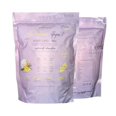 MI NUEVA SILUETA Lipotransfer Protein Stage 1 My New Silhouette is an Isolated whey Protein Powder with Collagen That Helps to Maintain transferred Fat. (VANILA)
