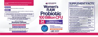 Dr. Formulated Raw Probiotics for Women 100 Billion CFUs with Prebiotics, Digestive Enzymes, Approved Women's Probiotic for Adults, Shelf Stable Probiotic Supplement Capsules