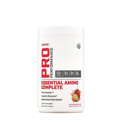 GNC Pro Performance Essential Amino Complete, Strawberry Kiwi, 15.87 oz., Supports Muscle Recovery