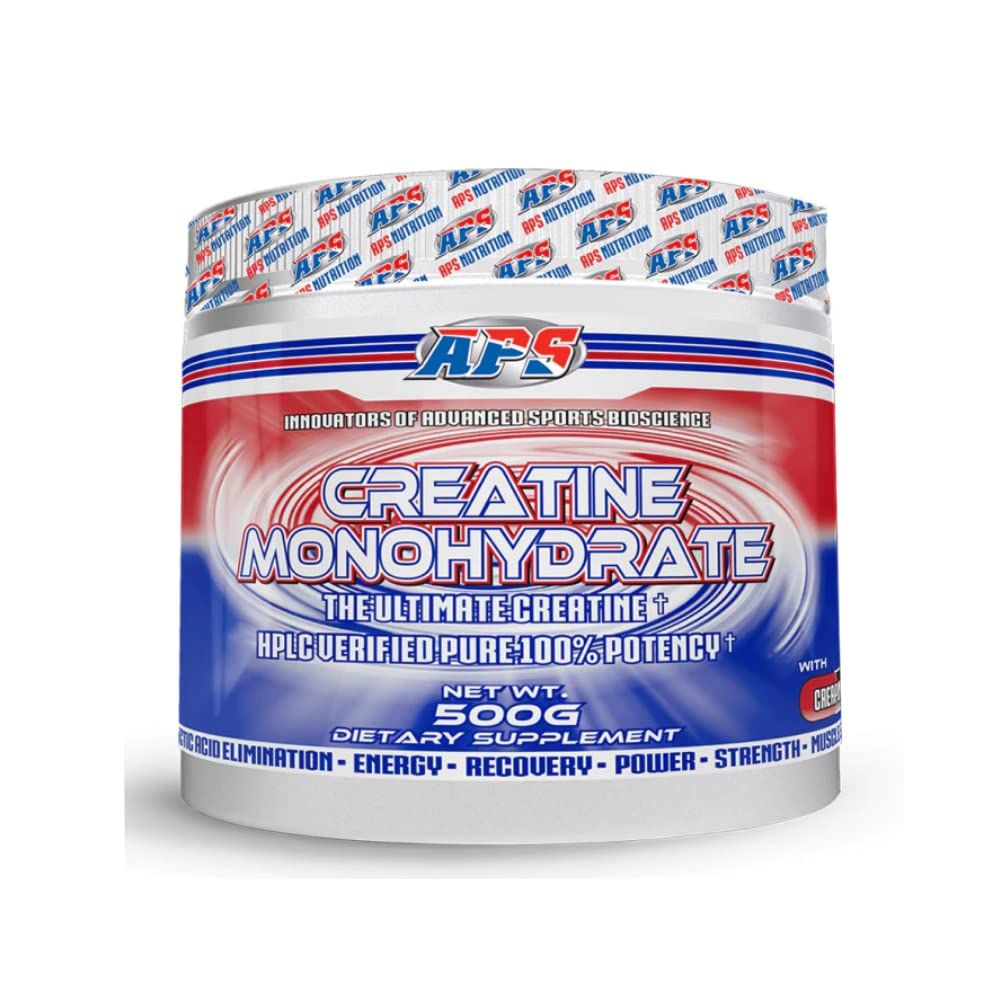 APS Nutrition Pure Creatine Monohydrate 500g - 100 Servings - Unflavored - Increased Athletic Performance and Strength for Athletes of All Ages - Volumize Muscle Tissue and Increase ATP