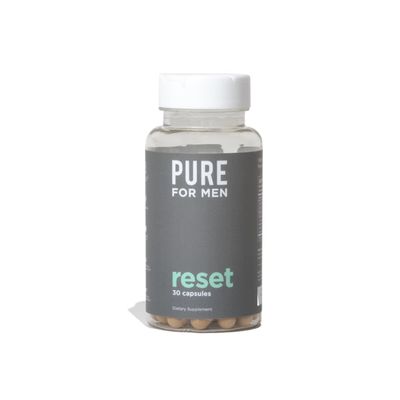 Pure for Men Detox Supplement, Reset | Promotes Digestive &amp; Gut Health, Helps Remove Toxins &amp; Supports Immune System, Colon Cleanse | 30 Capsules