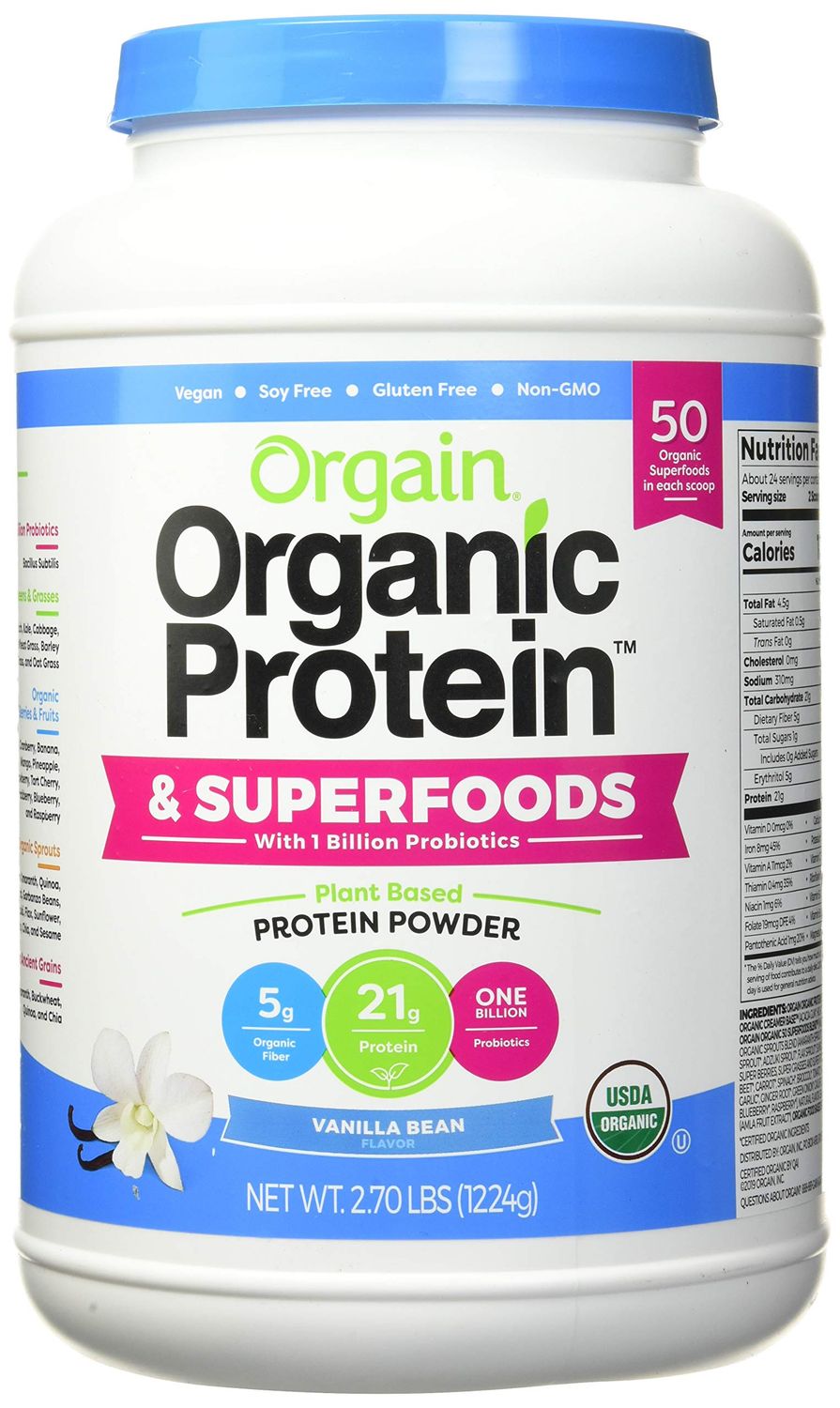 Orgain Organic Protein &amp; Super Foods, 2.70 Lb