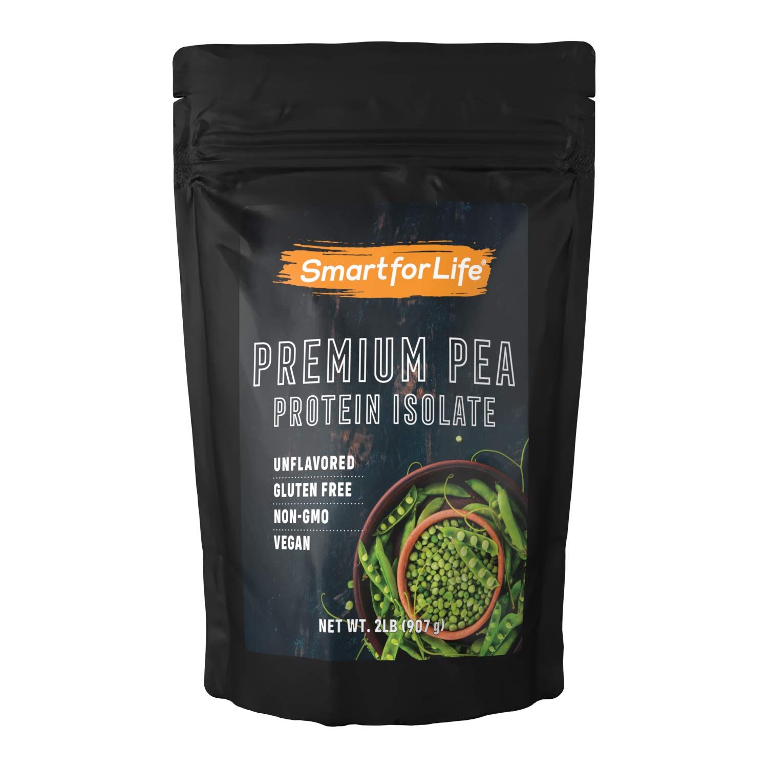Smart for Life Pea Protein Powder Meal Replacement Shake - 2 Pounds - Organic Vegan BCAA&#39;s Loaded Plant Protein Powder - Keto Friendly and Vegetarian Plant Based Protein Powder - Easy to Digest