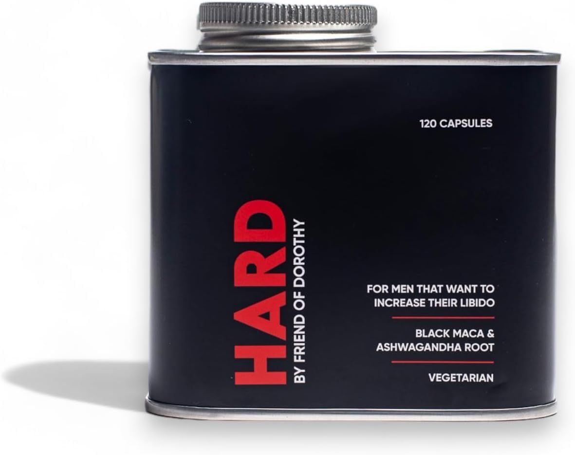 FRIEND OF DOROTHY All Natural Hard Supplement - Enhances Endurance - Hard for Longer - 120 Vegetarian Capsules in a Pouch