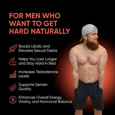 FRIEND OF DOROTHY All Natural Hard Supplement - Enhances Endurance - Hard for Longer - 120 Vegetarian Capsules in a Pouch