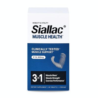 SIALLAC Muscle Health - Enhance Muscle Mass &amp; Strength, Fast Workout Recovery, Reduce Fatigue &amp; Boost Exercise Performance, 6-Sialyllactose (6-SL), 900mg, 90 Tablets