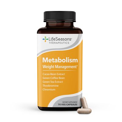 Metabolism - Weight Control Support &amp; Energy Boosting Supplement - Natural Appetite Suppressant - Curbs Cravings - Green Tea, Coffee Bean, Chromium, Cacao &amp; Theobromine - 70 Capsules