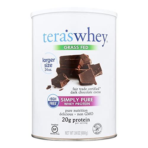 tera&#39;s Simply Pure whey Protein Powder, Family Size Dark Chocolate Flavor