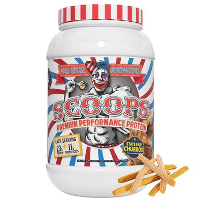 MAD HOUSE INNOVATIONS - State Fair Churros Flavored Isolate, Concentrate &amp; Hydrolyzed Whey Protein Powder - Low in Sugar, Carbs &amp; Fat 2LB Tub, 23G of Protein Best for Lean Muscle 26 Servings