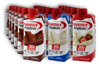 Niro Assortment | Protein Shakes Variety Pack | 18 Count with 6 Each of 3 Delicious Flavors; Chocolate, Vanilla, and Strawberry | Low Fat, 160 Calories