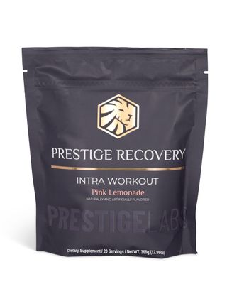 Prestige Labs Prestige Recovery Intra EAA Amino Acid, Gluten Free Intra-Workout Powder, Increases Muscle Growth and Tone, Quick Recovery, Fights Fatigue - Pink Lemonade Flavor, 20 Servings 8.5oz