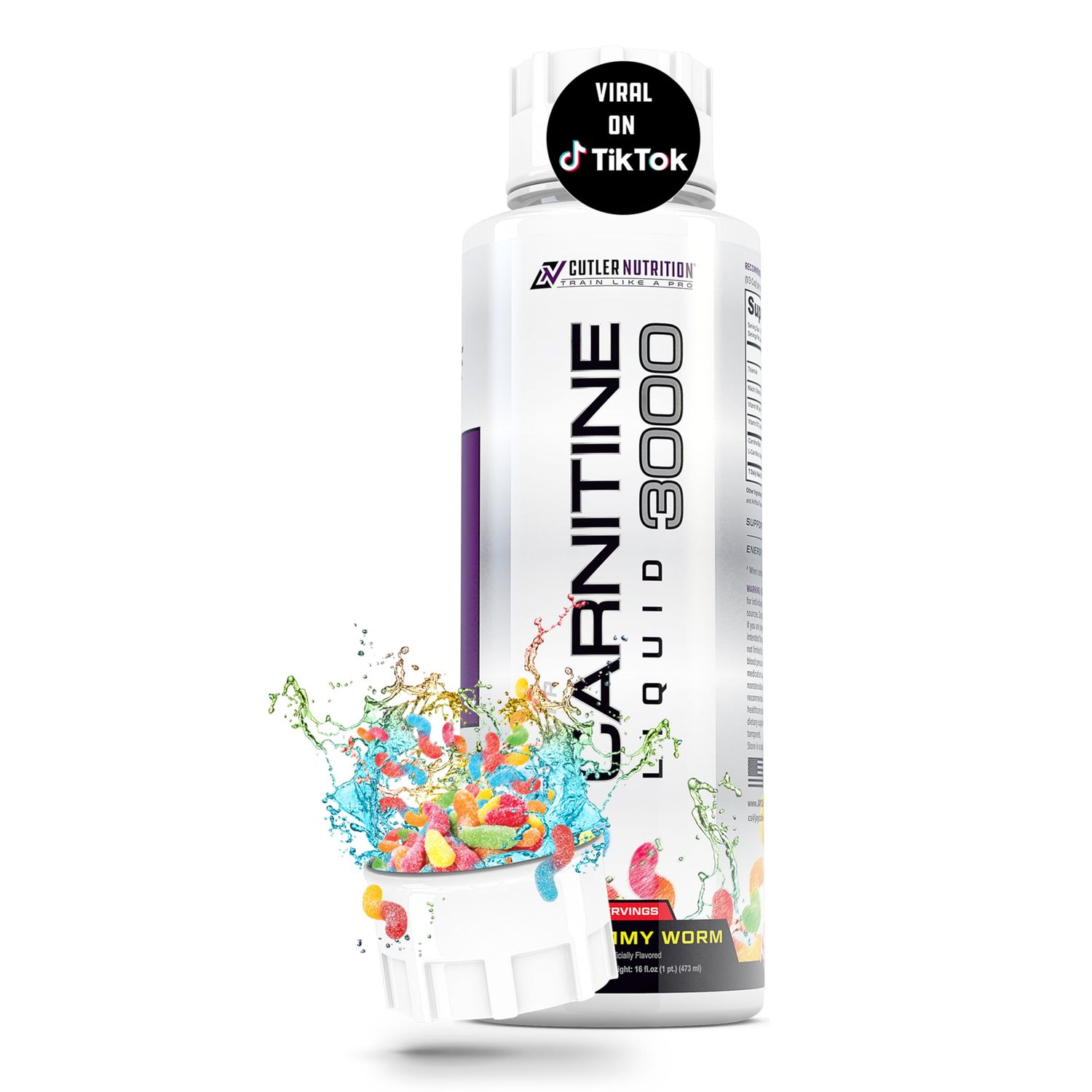 Cutler Nutrition Liquid L-Carnitine Supplement with Acetyl L-Carnitine &amp; L-Carnitine Tartrate Forms - Pre Workout Formula for Optimal Absorption, Energy &amp; Muscle Support