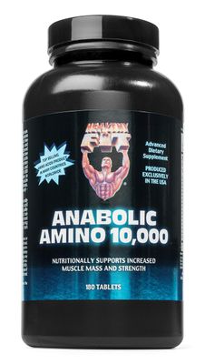 Healthy &#39;N Fit - Anabolic Amino 10,000 -Amino Acid Tablets (180)- Hydrolyzed Egg &amp; Whey Source- FAST Absorbing