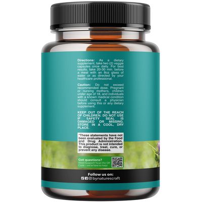 Liver Cleanse and Detox &amp; Repair Formula - Herbal Liver Support Supplement with Milk Thistle Dandelion Root &amp; Artichoke Extract for Liver Health - Silymarin Milk Thistle Liver Detox Capsules