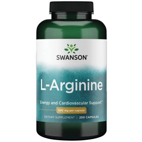 Swanson Amino Acid L-Arginine 500 Milligrams 200 Capsules