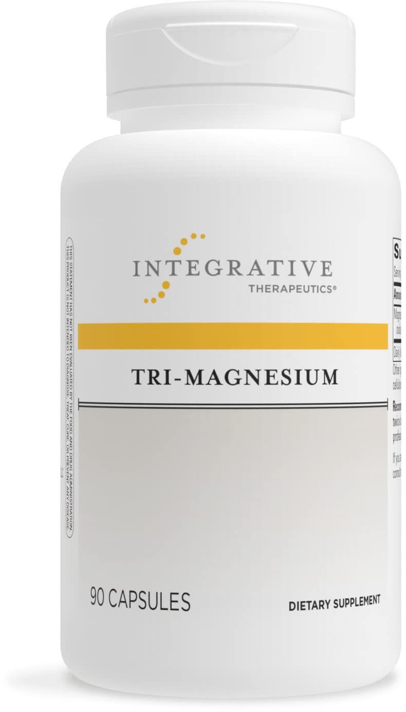 Integrative Therapeutics Tri-Magnesium - Supports Healthy Bones &amp; Teeth* - Supports Cardiovascular &amp; Neurological Function* - Promotes Calm* - 90 Capsules
