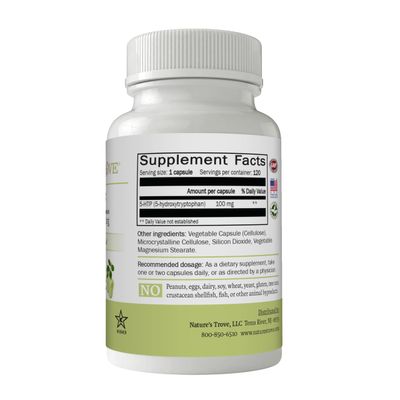 Nature's Trove 5-HTP 100mg 120 Vegetarian Capsules