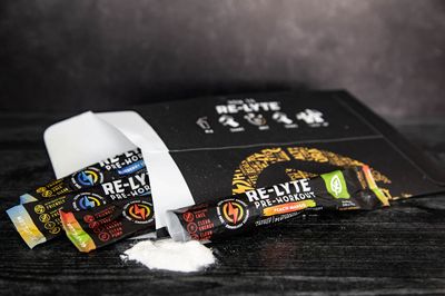 REDMOND Re-Lyte Pre-Workout Drink Mix, Sampler Pack, 4 Sticks