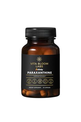 Vita Bloom Labs Enfinity Paraxanthine Capsules, Clean Energy &amp; Focus, Caffeine Alternative | 200 mg per Capsule | 30 Capsules per Bottle | Formulated in USA, GMP Certified, Non-GMO, Kosher