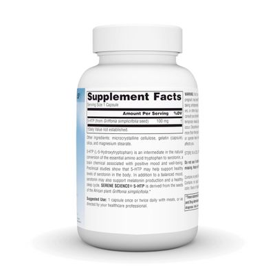 Source Naturals Serene Science 5-HTP, 100 mg - 120 Capsules