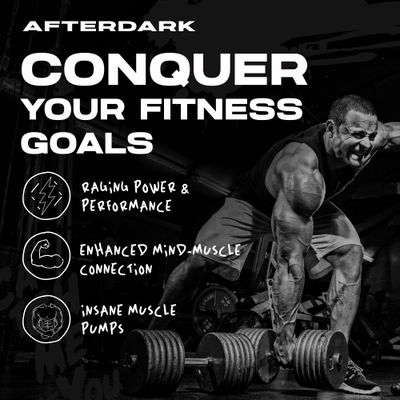 AFTERDARK INHUMAN Pre-Workout Powder, Enhanced Mind-Muscle Connection, Sustained Energy, Potent Nootropic Blend, Vegan, Gluten-Free, Soy-Free, 400mg Caffeine, No Crash, Orange Creamsicle