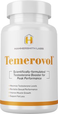 Hammersmith Labs Temerovol - Male Supplement - Enhances Energy, Strength &amp; Libido - Lean Muscle Builder, 60 Capsules - 1 Bottle