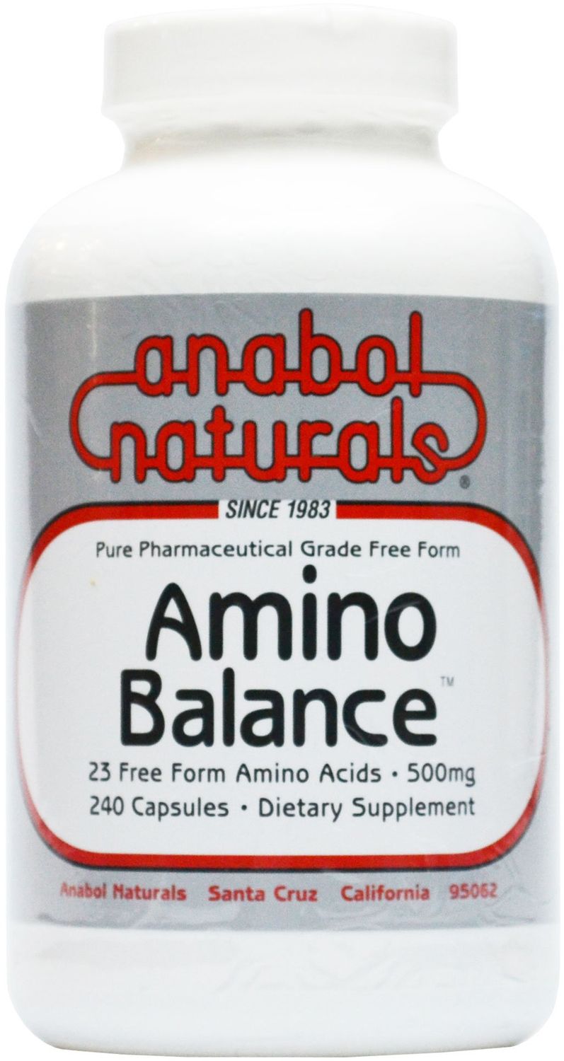 Amino Balance 240 caps, Amino Energy Supplement, Complete 23 Freeform Amino Blend Formula with BCAAs, 9 Essential Amino Acids EAAs for Sports Nutrition, Post Workout Muscle Recovery