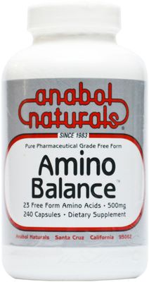 Amino Balance 240 caps, Amino Energy Supplement, Complete 23 Freeform Amino Blend Formula with BCAAs, 9 Essential Amino Acids EAAs for Sports Nutrition, Post Workout Muscle Recovery